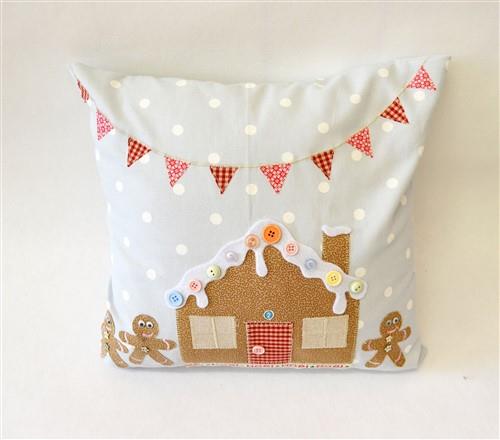 Gingerbread Applique Cushion Sewing PDF Patterns