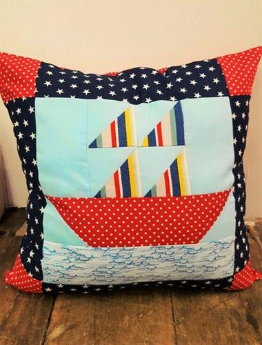 Patchwork Boat Pillow Sewing PDF Patterns