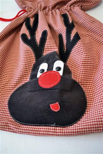 Reindeer Sack Sewing PDF Patterns