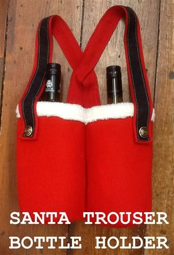 Santa Trousers Bottle Holder Sewing PDF Patterns