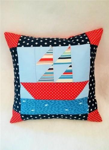 Patchwork Boat Pillow Sewing PDF Patterns Patchwork Boat Pillow Sewing PDF Patterns