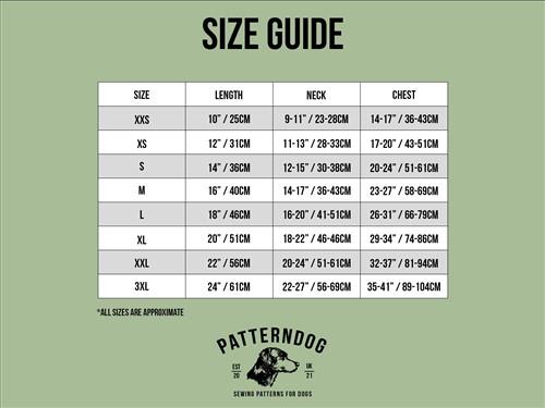 Dog Fleece Hoodie PDF Sewing Pattern