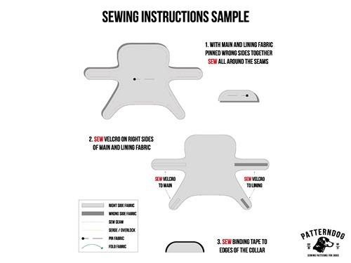 Dog Fleece Hoodie PDF Sewing Pattern