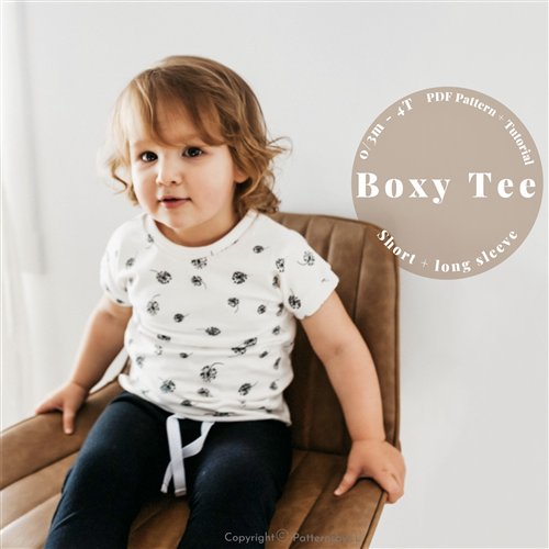 Baby Boxy Tee PDF Sewing Pattern Baby Boxy Tee PDF Sewing Pattern