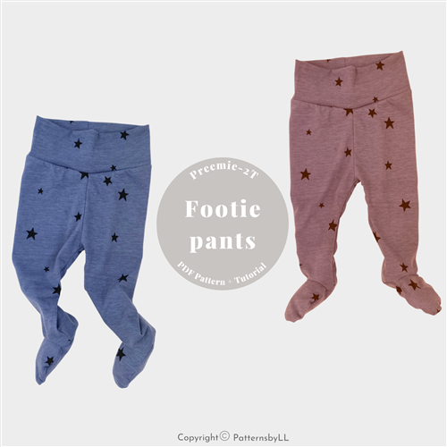 Baby Footed Pants PDF Sewing Pattern Baby Footed Pants PDF Sewing Pattern