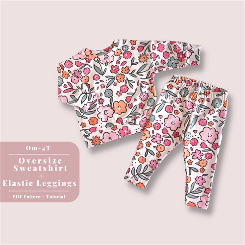 Kids Boxy tee & Elastic Legging Kids Boxy tee & Elastic Legging