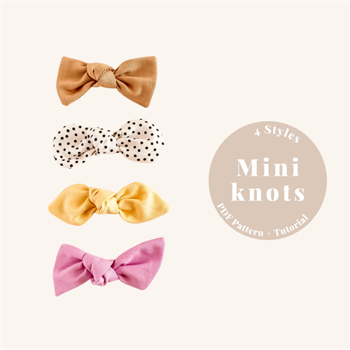 Mini Knot Bows PDF Sewing Pattern Mini Knot Bows PDF Sewing Pattern