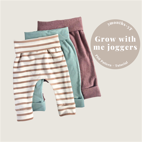 Baby Grow With Me Joggers PDF Sewing Pattern
