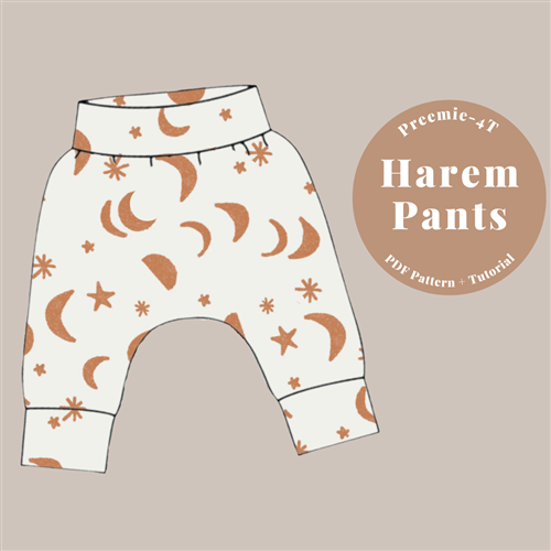 Baby Harem Pants PDF Sewing Pattern