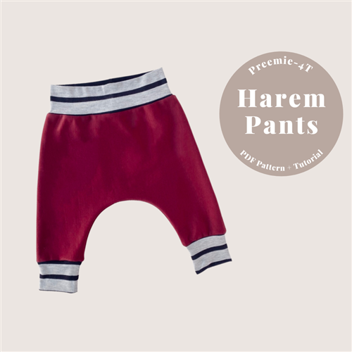 Baby Harem Pants PDF Sewing Pattern