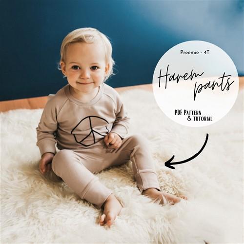 Baby Harem Pants PDF Sewing Pattern