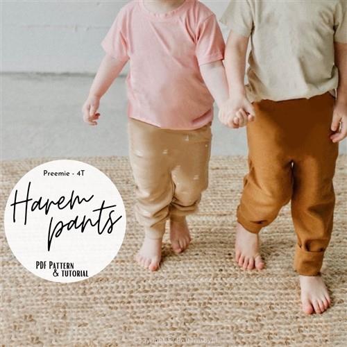 Baby Harem Pants PDF Sewing Pattern
