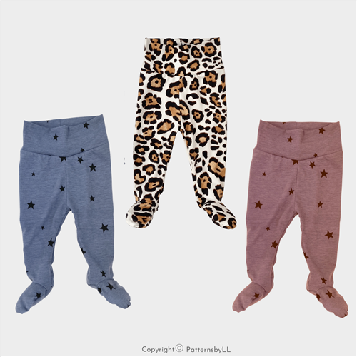 Baby Footed Pants PDF Sewing Pattern