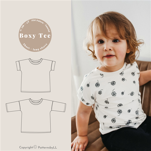 Baby Boxy Tee PDF Sewing Pattern