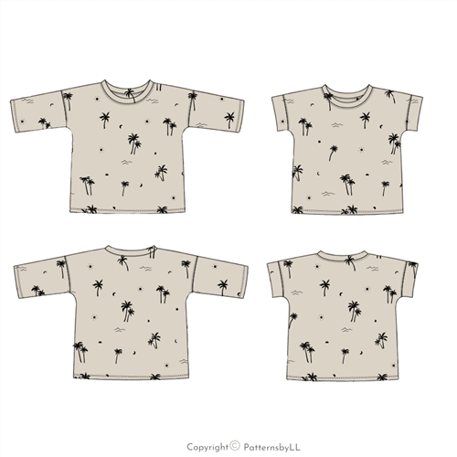 Baby Boxy Tee PDF Sewing Pattern