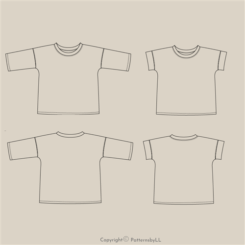 Baby Boxy Tee PDF Sewing Pattern