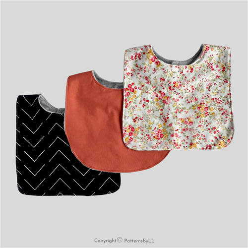 Baby Bib & Burp Cloths PDF Sewing Pattern