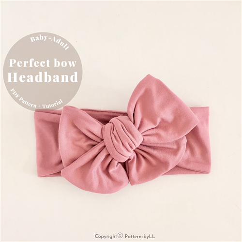 Perfect Bow headband PDF Sewing Pattern
