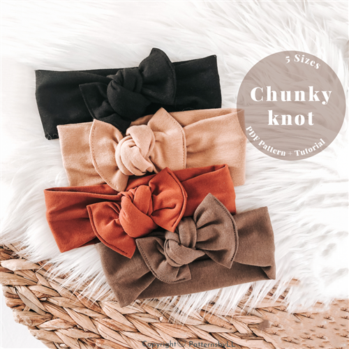 Chunky Knot Headband PDF Sewing Pattern