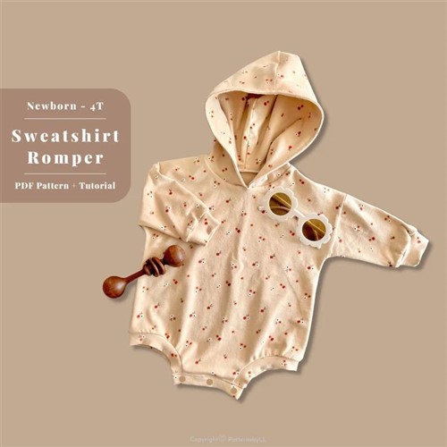 Sweatshirt Romper PDF Clothing Pattern