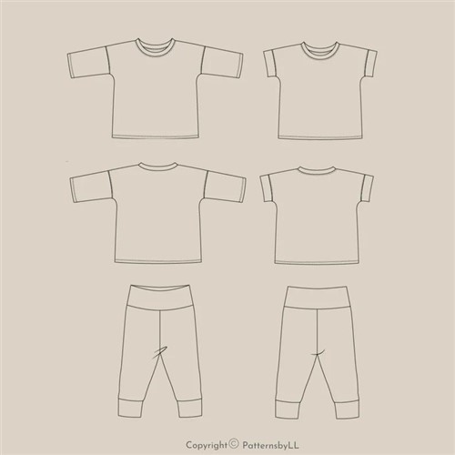 Boxy Tee & Leggings PDF Clothing Pattern