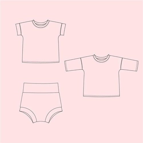 Boxy Tee & Bummies PDF Clothing Pattern