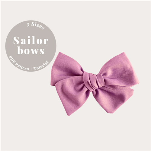 Sailor Bow PDF Sewing Pattern Sailor Bow PDF Sewing Pattern