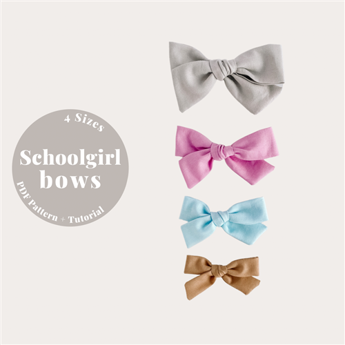 Schoolgirl Bow PDF Sewing Pattern Schoolgirl Bow PDF Sewing Pattern