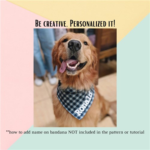 Dog Bandana Harness and Pet Collar PDF patterns