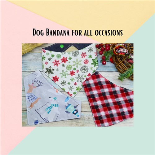 Dog Bandana Harness and Pet Collar PDF patterns