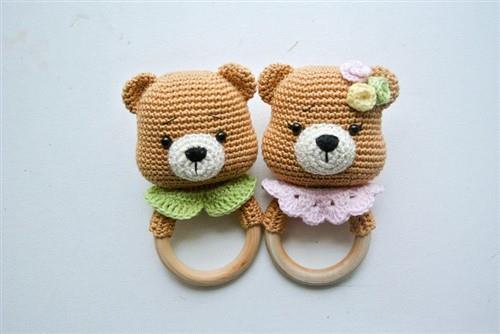 Crochet Bear RattleTeether PDF Sewing Pattern
