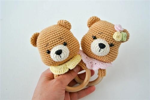 Crochet Bear RattleTeether PDF Sewing Pattern