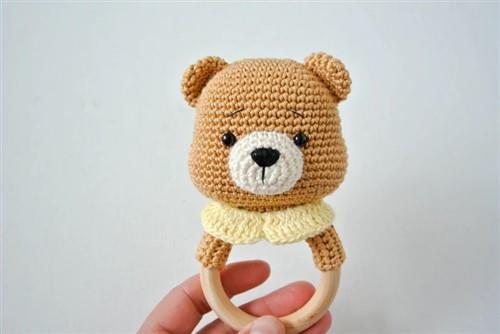 Crochet Bear RattleTeether PDF Sewing Pattern