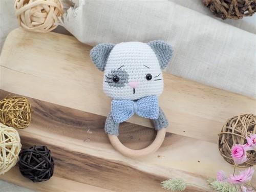Crochet Cat teetherrattle PDF Sewing Pattern