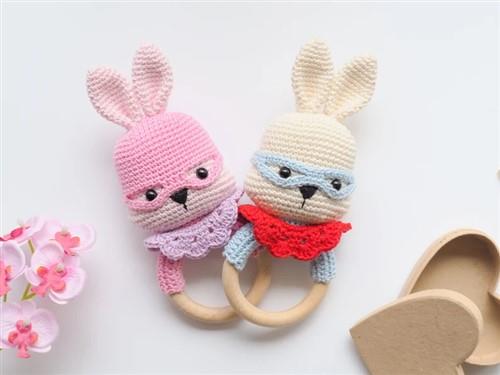 Crochet Cat teetherrattle PDF Sewing Pattern