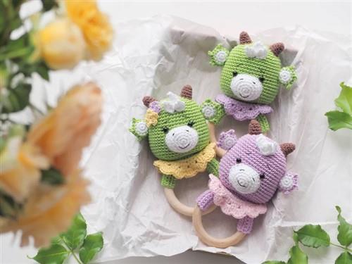 Crochet Dino TeetherRattle