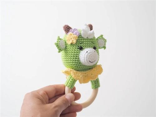 Crochet Dino TeetherRattle