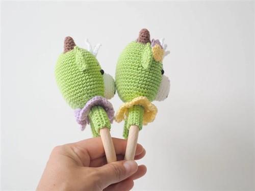 Crochet Dino TeetherRattle