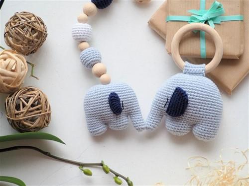 Crochet Elephant rattleteether PDF Sewing Pattern
