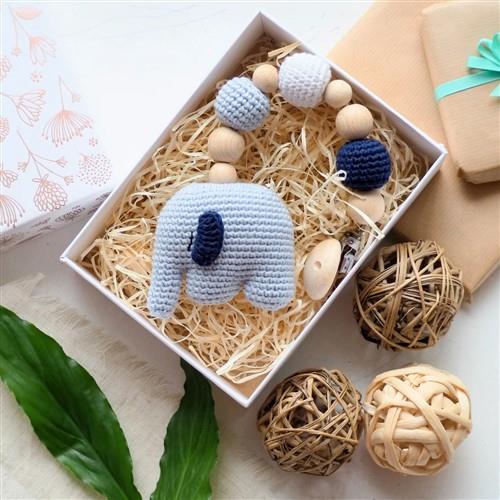 Crochet Elephant rattleteether PDF Sewing Pattern
