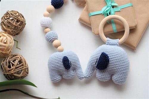 Crochet Elephant rattleteether PDF Sewing Pattern
