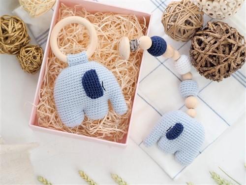 Crochet Elephant rattleteether PDF Sewing Pattern