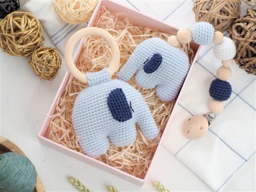 Crochet Elephant rattleteether PDF Sewing Pattern