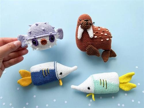 Crochet Sea Animals PDF Sewing Pattern