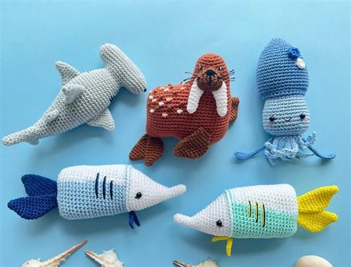 Crochet Sea Animals PDF Sewing Pattern