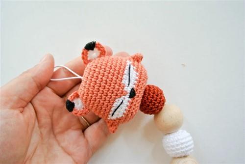 Crochet Fox rattleteether PDF Sewing Pattern