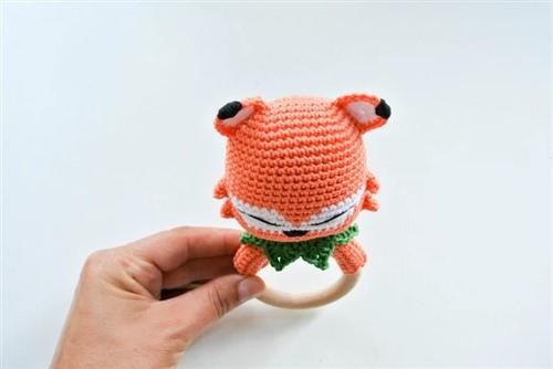 Crochet Fox rattleteether PDF Sewing Pattern
