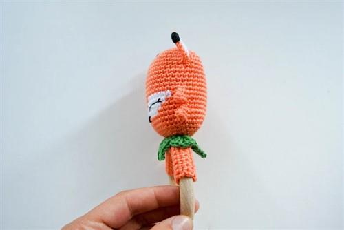 Crochet Fox rattleteether PDF Sewing Pattern