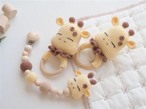 Crochet Giraffe rattleteether PDF Sewing Pattern