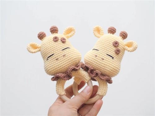 Crochet Giraffe rattleteether PDF Sewing Pattern